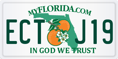 FL license plate ECTJ19