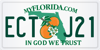 FL license plate ECTJ21