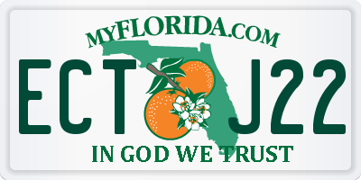 FL license plate ECTJ22