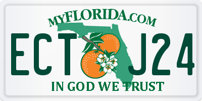 FL license plate ECTJ24