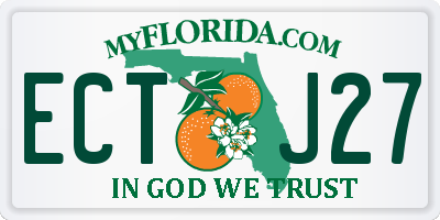 FL license plate ECTJ27