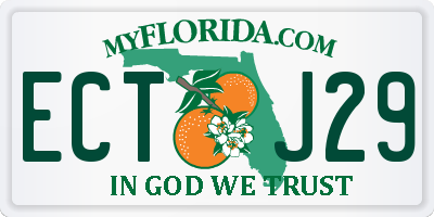 FL license plate ECTJ29