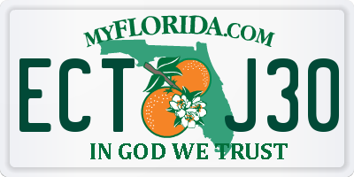 FL license plate ECTJ30