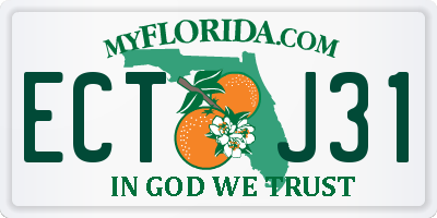 FL license plate ECTJ31