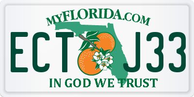 FL license plate ECTJ33