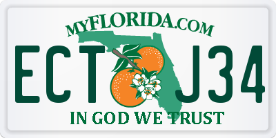 FL license plate ECTJ34