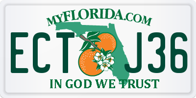 FL license plate ECTJ36