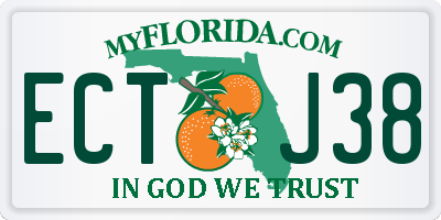 FL license plate ECTJ38