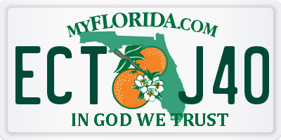 FL license plate ECTJ40