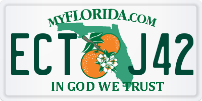 FL license plate ECTJ42