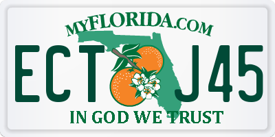 FL license plate ECTJ45