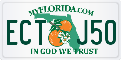 FL license plate ECTJ50