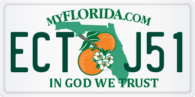 FL license plate ECTJ51