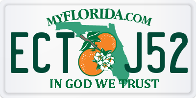 FL license plate ECTJ52
