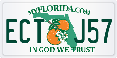 FL license plate ECTJ57