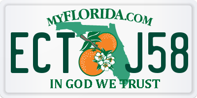 FL license plate ECTJ58
