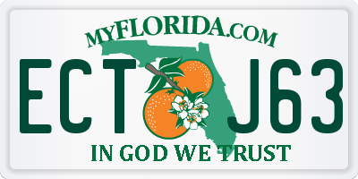 FL license plate ECTJ63
