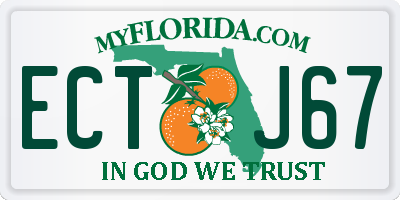 FL license plate ECTJ67