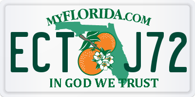 FL license plate ECTJ72