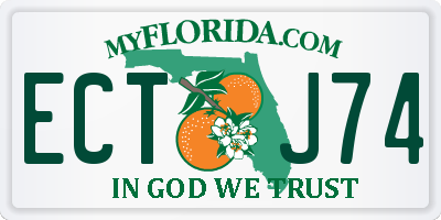 FL license plate ECTJ74