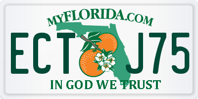 FL license plate ECTJ75