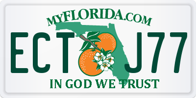 FL license plate ECTJ77