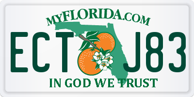 FL license plate ECTJ83