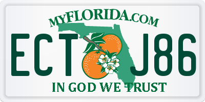 FL license plate ECTJ86