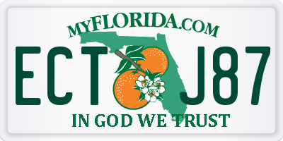 FL license plate ECTJ87