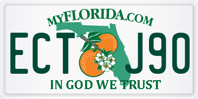 FL license plate ECTJ90