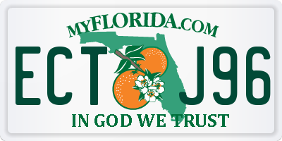 FL license plate ECTJ96