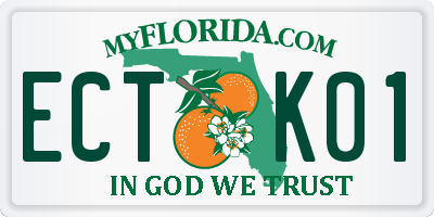 FL license plate ECTK01