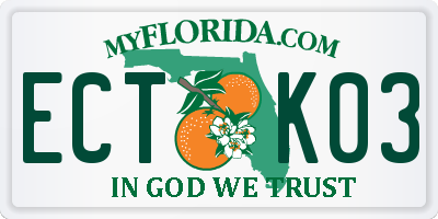 FL license plate ECTK03