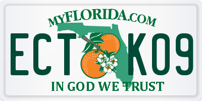FL license plate ECTK09