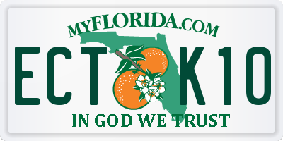 FL license plate ECTK10