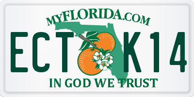 FL license plate ECTK14