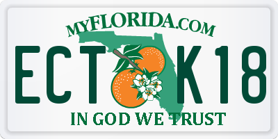 FL license plate ECTK18