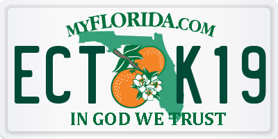 FL license plate ECTK19