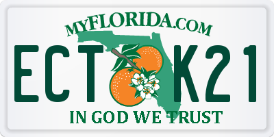 FL license plate ECTK21