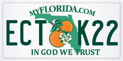 FL license plate ECTK22
