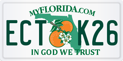 FL license plate ECTK26
