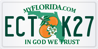 FL license plate ECTK27