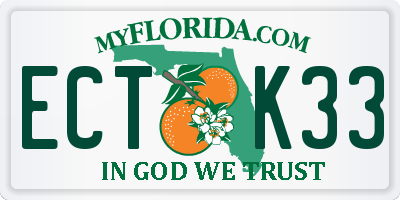 FL license plate ECTK33