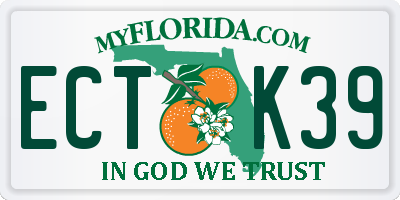 FL license plate ECTK39