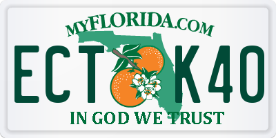 FL license plate ECTK40