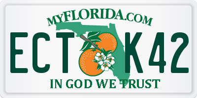 FL license plate ECTK42