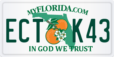FL license plate ECTK43