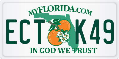 FL license plate ECTK49