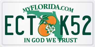 FL license plate ECTK52