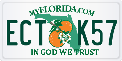 FL license plate ECTK57